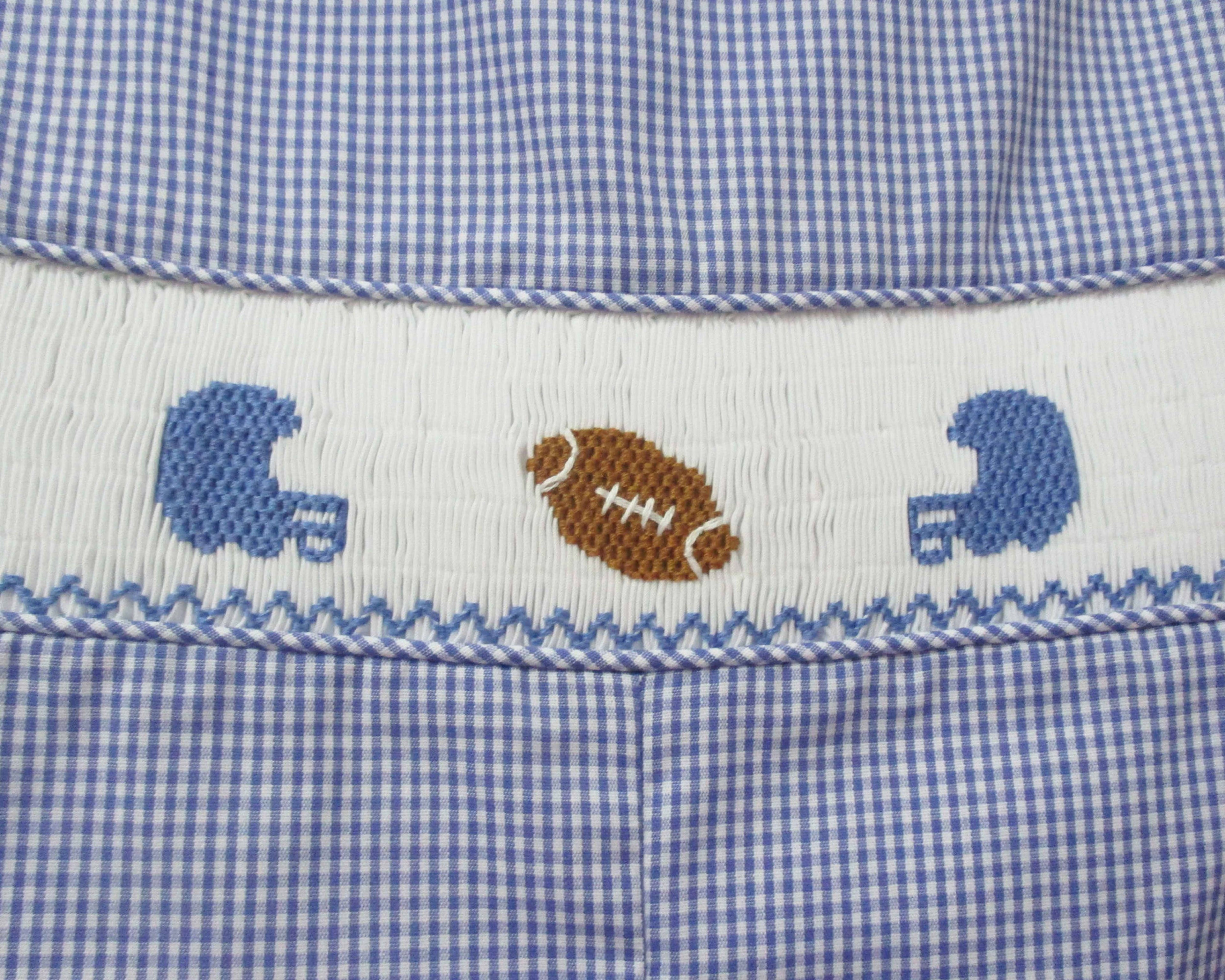Football Blue and White Jacob Shortall