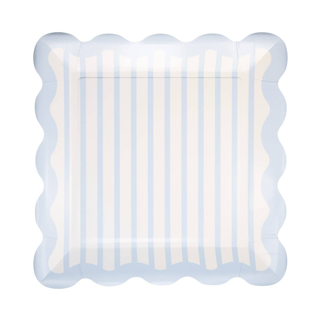 Blue Striped 10" Plate