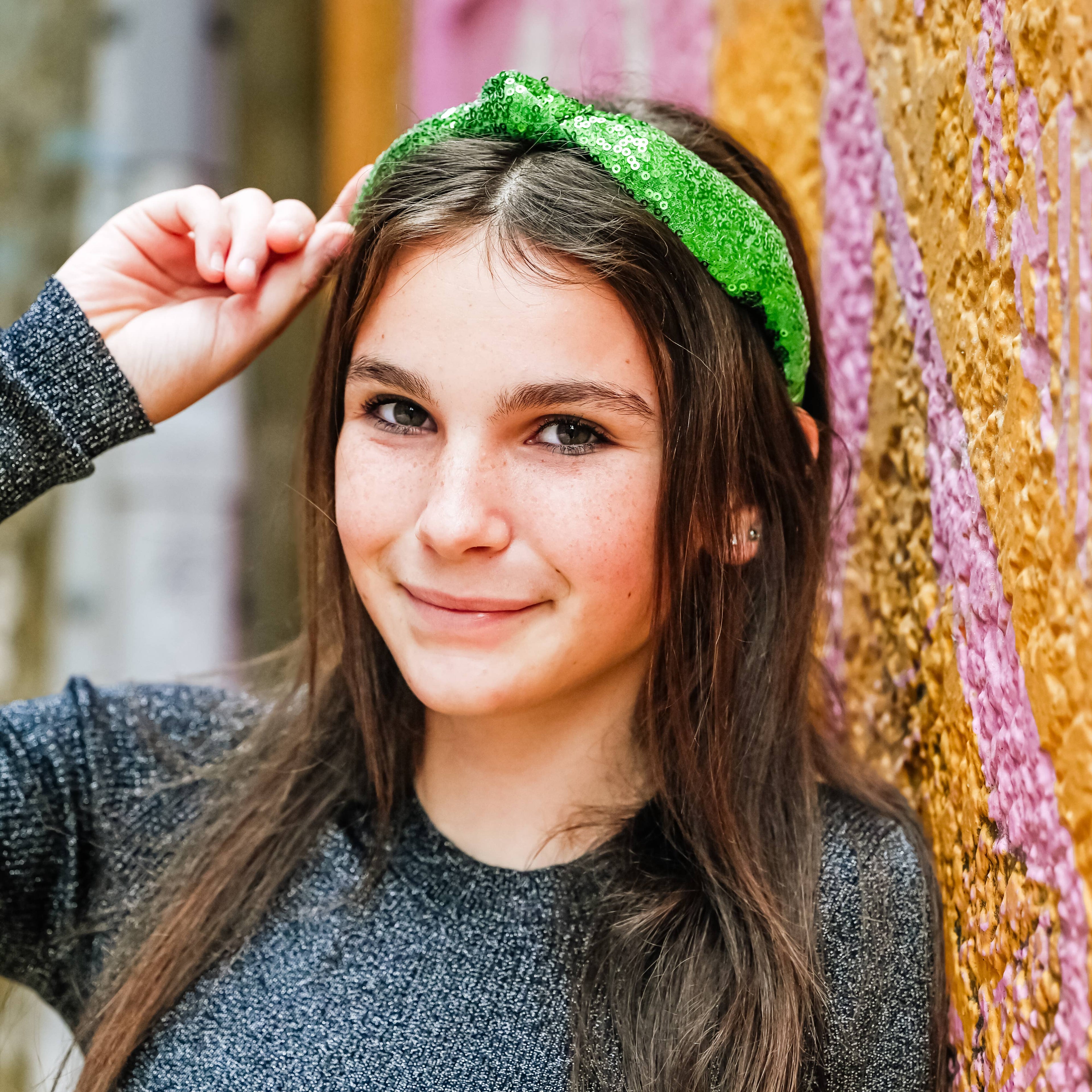 Sequin Knot Headband - Valentine's, Christmas, St. Patrick's