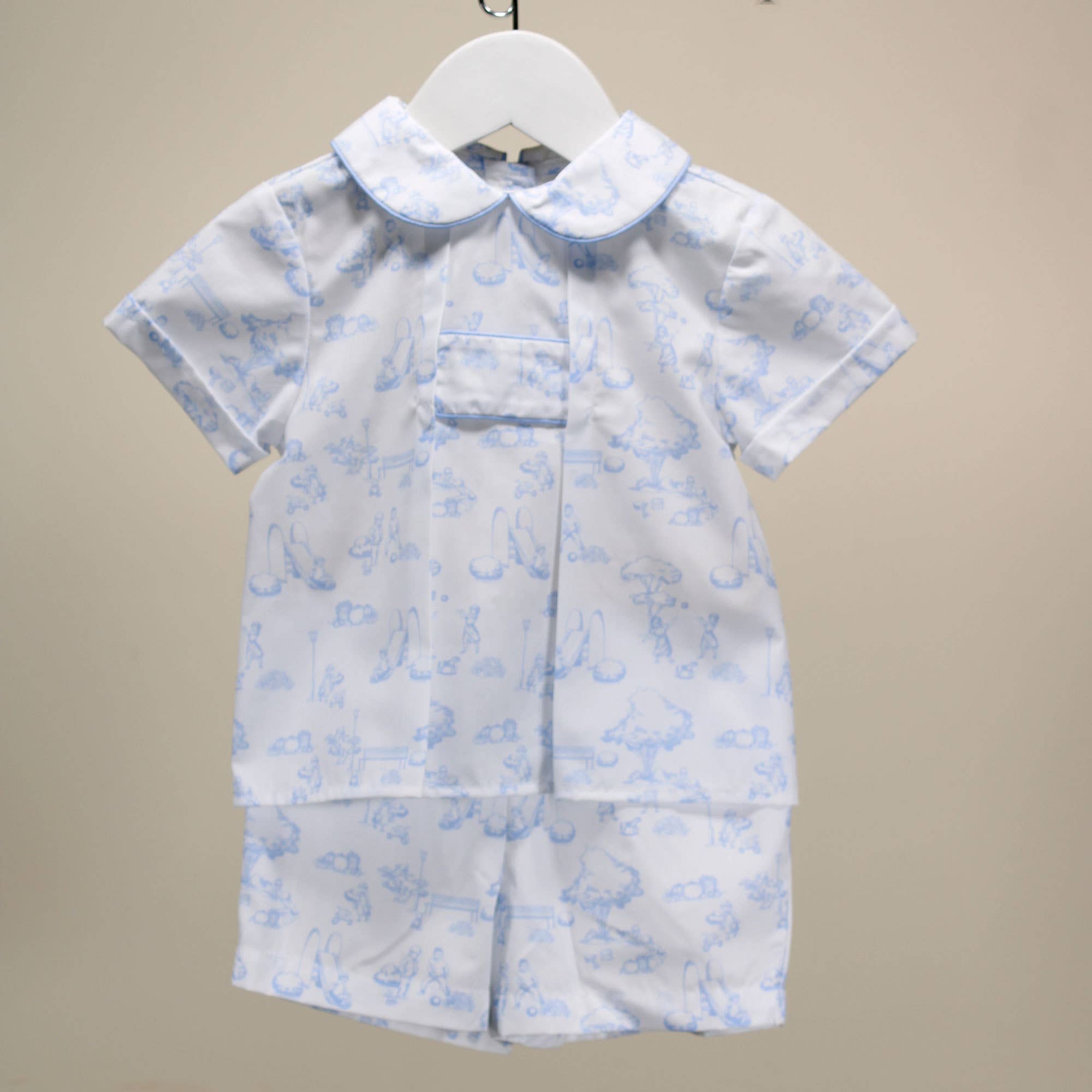 Toile de Jouy Blue Christopher Set