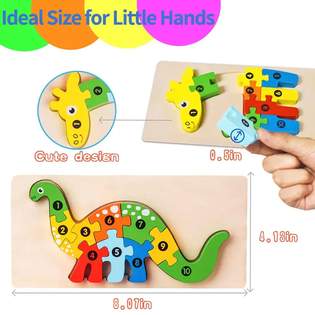 Wooden Puzzle Montessori Educational Brain Toy