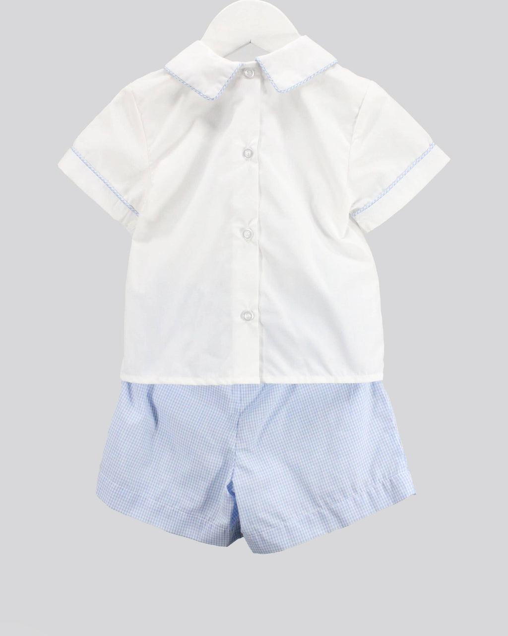 Light Blue Gingham Edward Set
