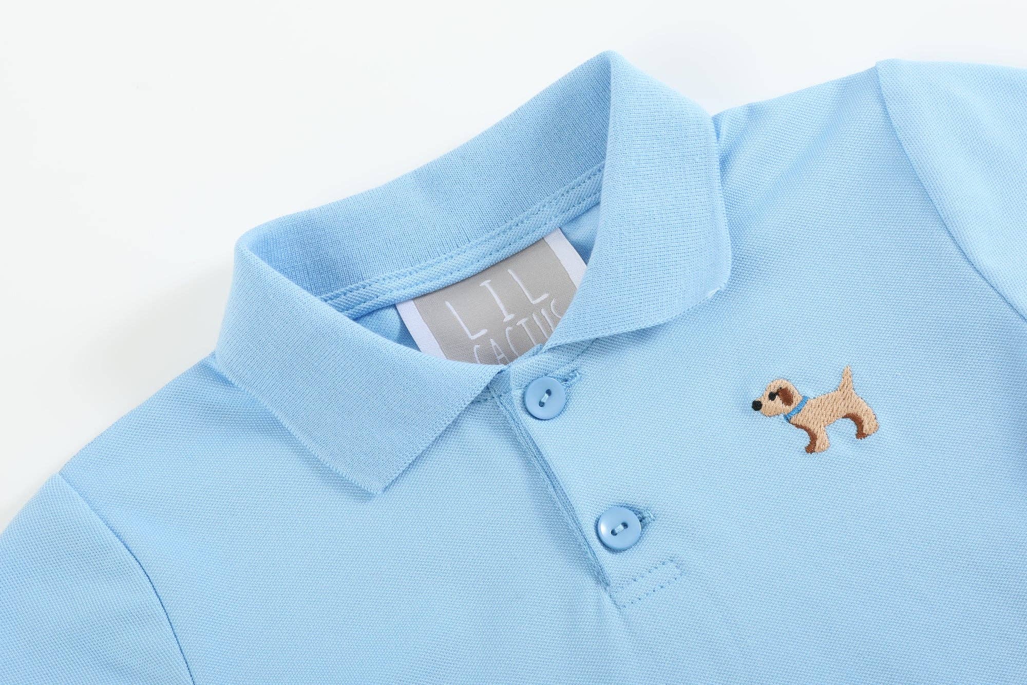 Blue Puppy Polo Golf Shirt
