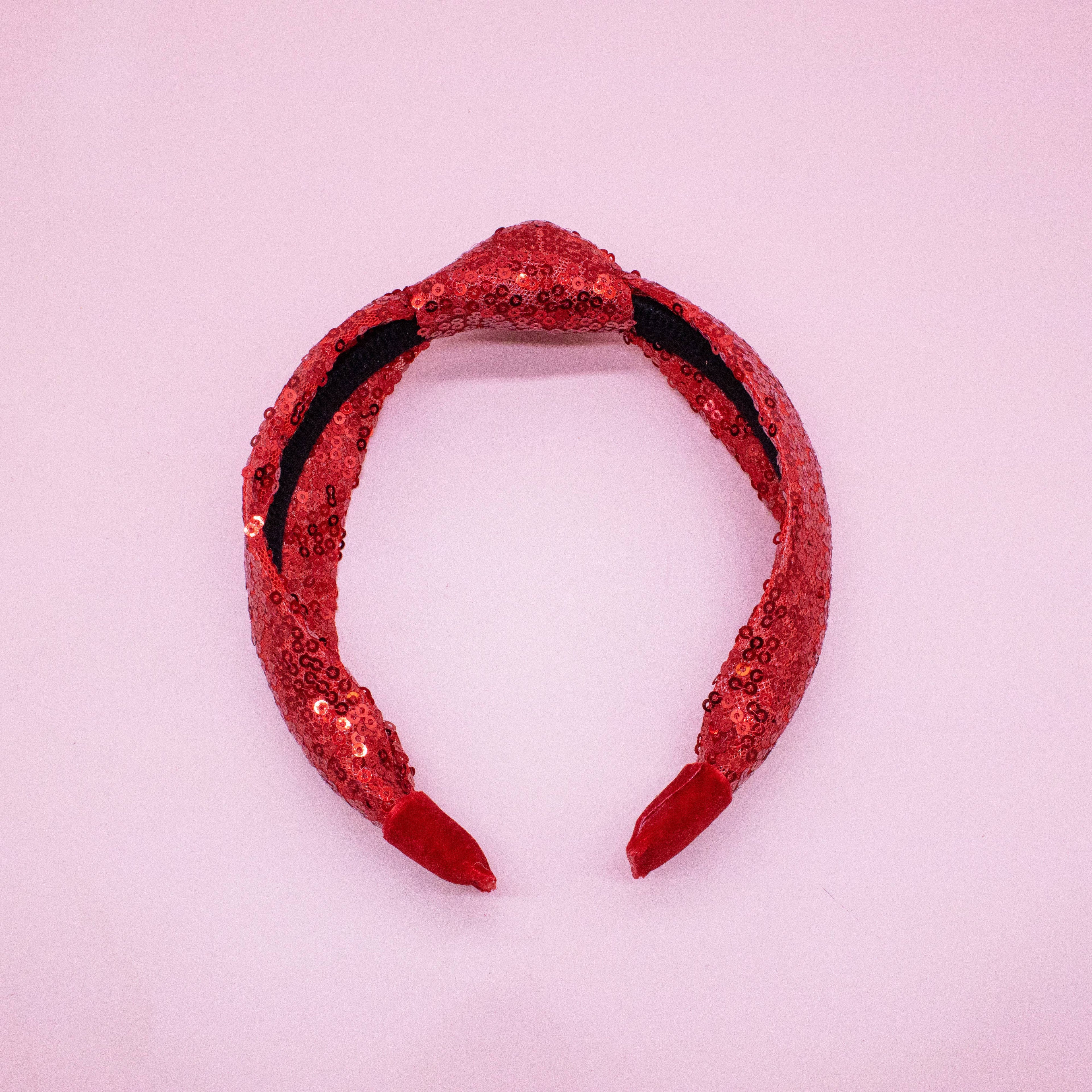 Sequin Knot Headband - Valentine's, Christmas, St. Patrick's