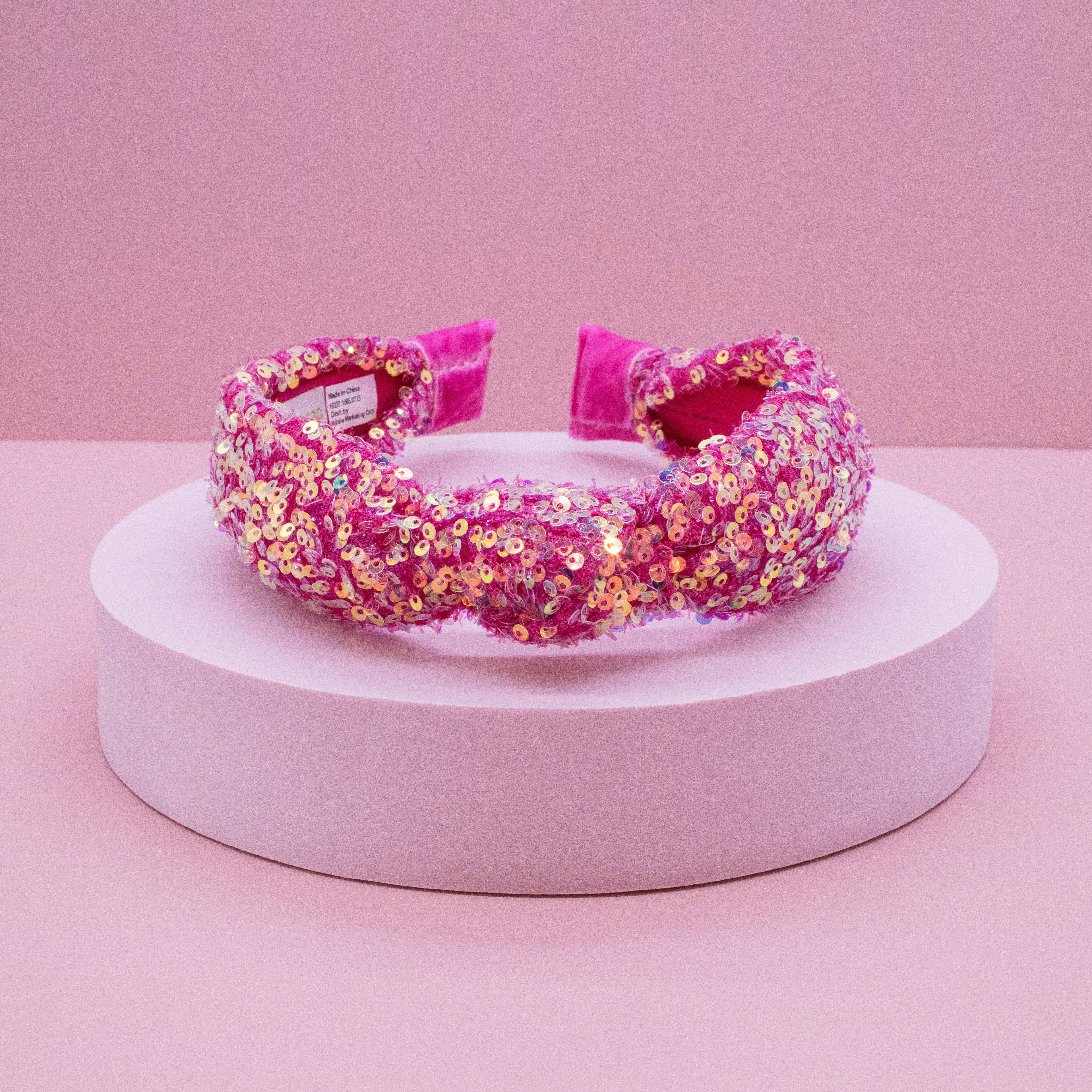 Kids Knot Headband - Rainbow Sequin Knotted Hair Accessories