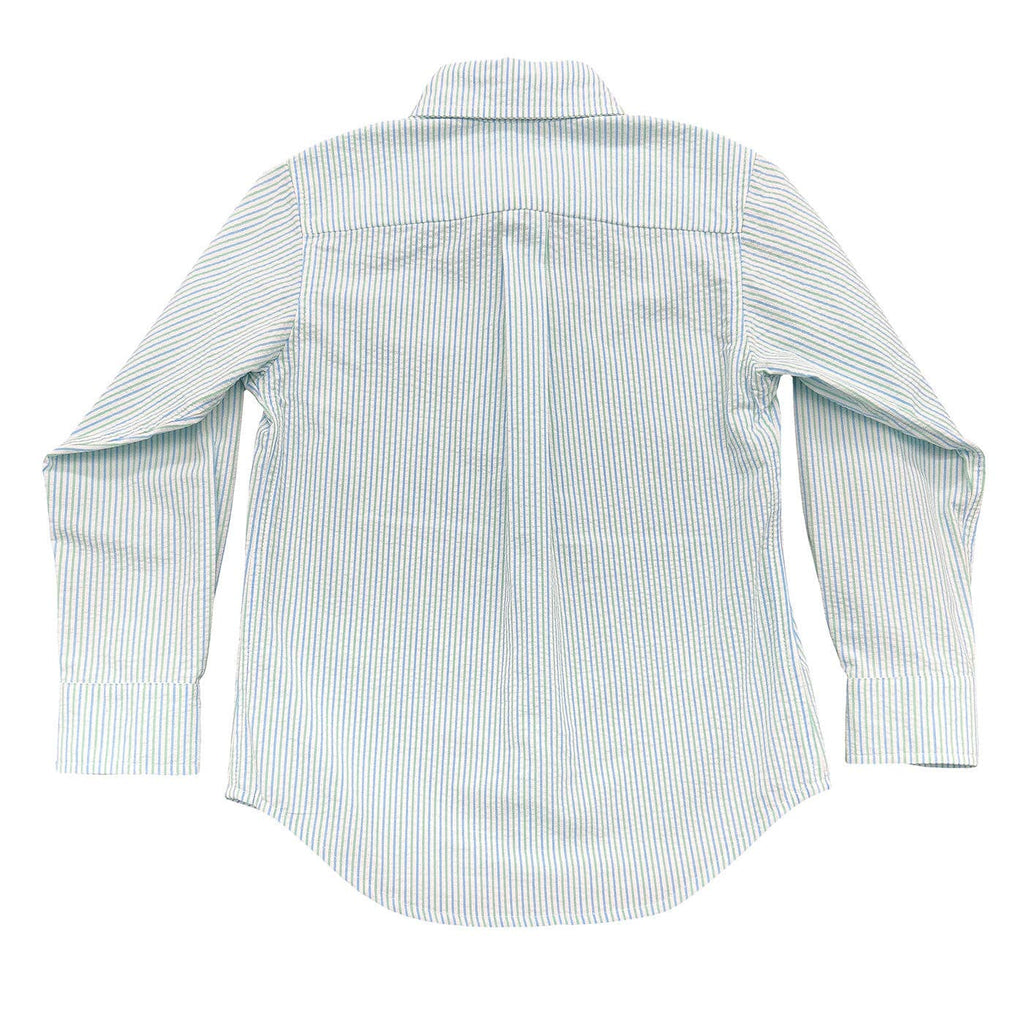 Carter Oxford Shirt Coastal Stripe Seersucker