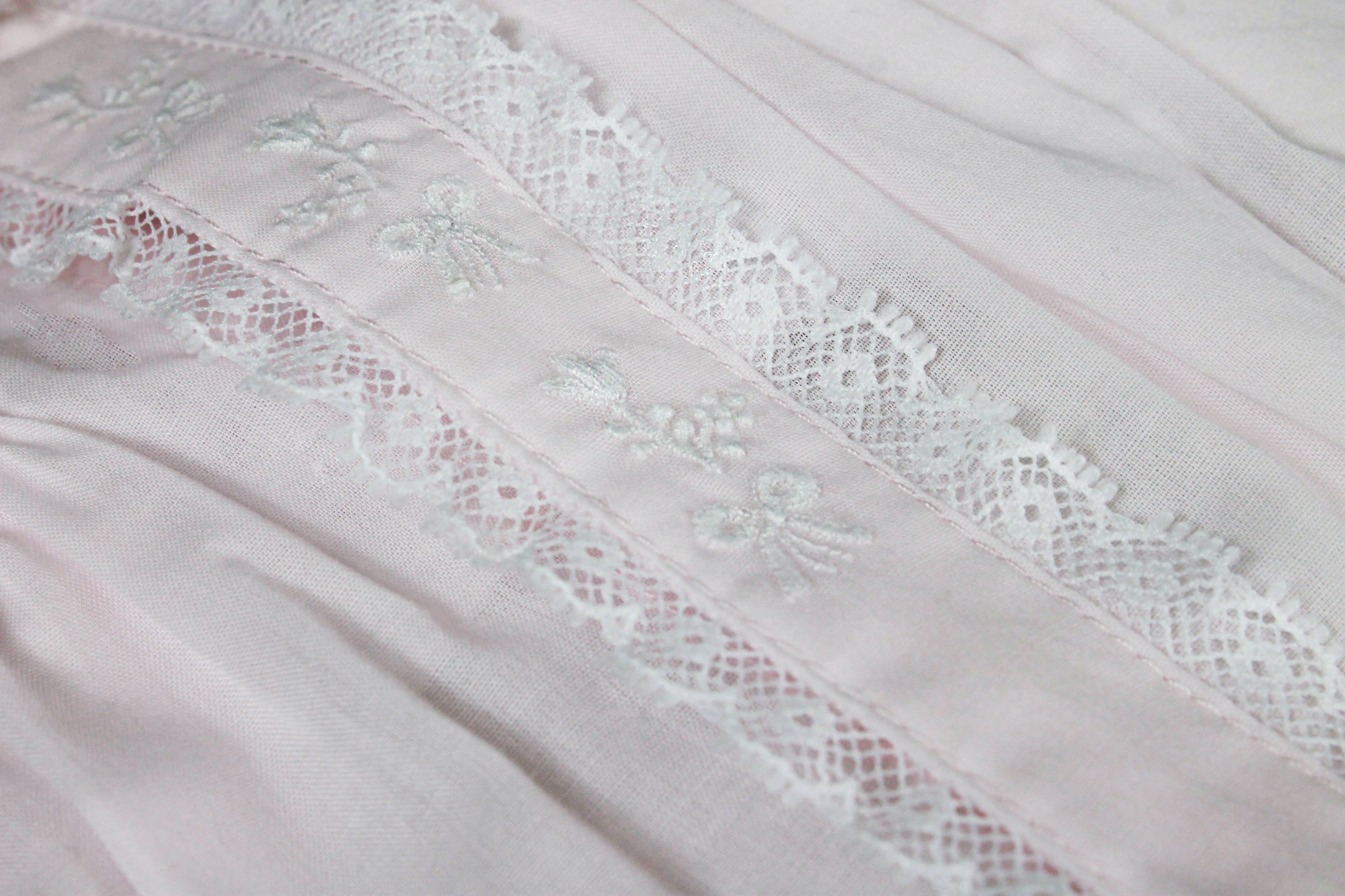 Heirloom Lace Hand Embroidered Bag