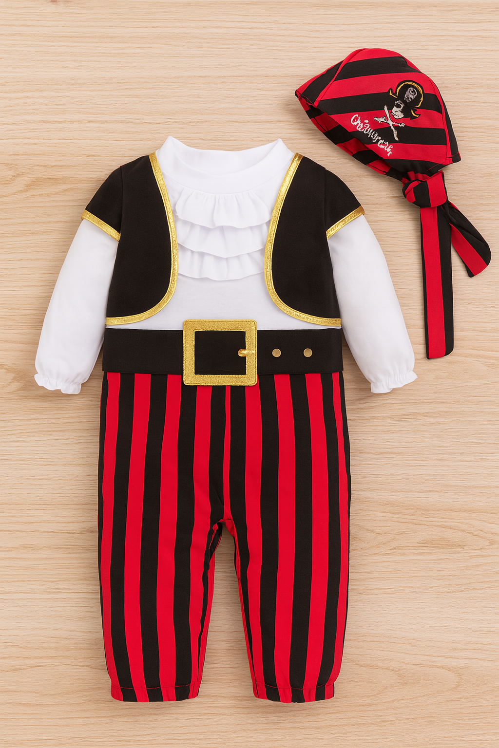 Cap'N Stinker Pirate Little Boy 4-Piece Costume Set