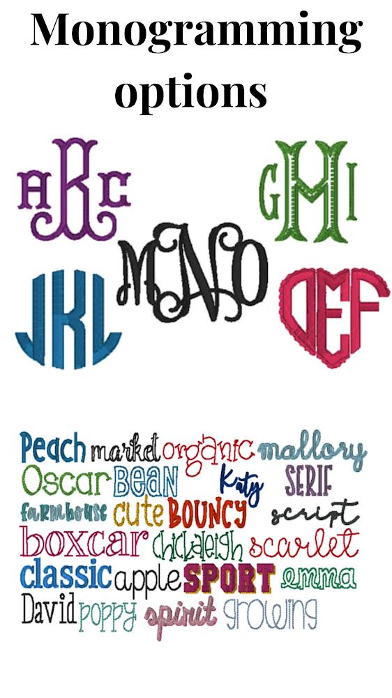 Large Monogram Fee